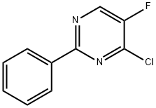 4-氯-5-氟-2-苯基嘧啶 结构式