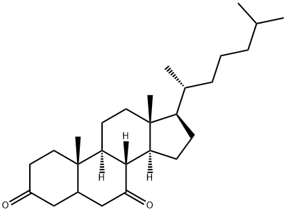 5-ALPHA-CHOLESTAN-3,7-DIONE 结构式