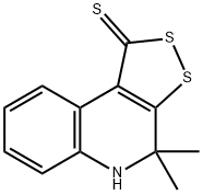 4,4-二甲基-4,5-二氢-2,3-二硫-5-氮杂-环戊烷并[A]萘-1-硫酮 结构式