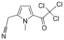2-[1-METHYL-5-(2,2,2-TRICHLOROACETYL)-1H-PYRROL-2-YL]ACETONITRILE 结构式