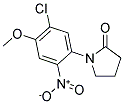 1-(5-CHLORO-4-METHOXY-2-NITROPHENYL)PYRROLIDIN-2-ONE 结构式