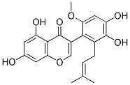 6'-METHOXY-2'-PRENYL-5,7,3',4'-TETRAHYDROXYISOFLAVONE 结构式