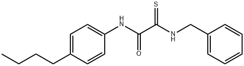 2-(Benzylamino)-N-(4-butylphenyl)-2-thioxoacetamide 结构式