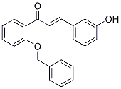 1-[2-(BENZYLOXY)PHENYL]-3-(3-HYDROXYPHENYL)PROP-2-EN-1-ONE 结构式