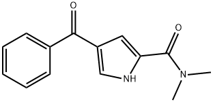 4-BENZOYL-1H-PYRROLE-2-CARBOXYLIC ACID DIMETHYLAMIDE 结构式