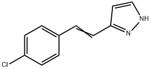 (3-氯肉桂基)-1H-吡唑 结构式