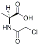 2-[(2-CHLOROACETYL)AMINO]PROPANOIC ACID 结构式