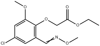 ETHYL 2-(4-CHLORO-2-METHOXY-6-[(METHOXYIMINO)METHYL]PHENOXY)ACETATE 结构式