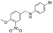 4-Bromo-N-(4-methoxy-3-nitrobenzyl)aniline 结构式