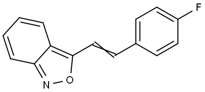 3-(4-Fluorostyryl)-2,1-benzisoxazole 结构式