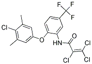 N1-[2-(4-CHLORO-3,5-DIMETHYLPHENOXY)-5-(TRIFLUOROMETHYL)PHENYL]-2,3,3-TRICHLOROACRYLAMIDE 结构式