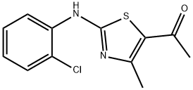 1-(2-((2-氯苯基)氨基)-4-甲基噻唑-5-基)乙-1-酮 结构式
