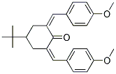 4-(TERT-BUTYL)-2,6-BIS[(4-METHOXYPHENYL)METHYLENE]CYCLOHEXANONE 结构式