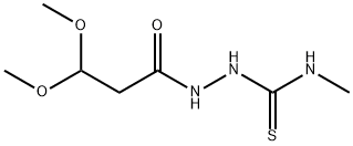 2-(3,3-DIMETHOXYPROPANOYL)-N-METHYL-1-HYDRAZINECARBOTHIOAMIDE 结构式