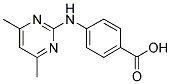4-[(4,6-DIMETHYLPYRIMIDIN-2-YL)AMINO]BENZOIC ACID 结构式