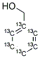 苄醇(苯基-13C6) 结构式