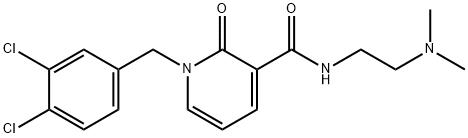 1-(3,4-DICHLOROBENZYL)-N-[2-(DIMETHYLAMINO)ETHYL]-2-OXO-1,2-DIHYDRO-3-PYRIDINECARBOXAMIDE 结构式