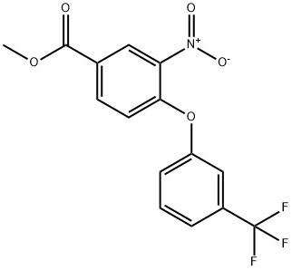 METHYL 3-NITRO-4-[3-(TRIFLUOROMETHYL)PHENOXY]BENZENECARBOXYLATE 结构式