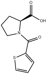 1-(THIOPHENE-2-CARBONYL)-PYRROLIDINE-2-CARBOXYLIC ACID 结构式