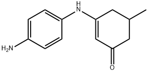 3-((4-Aminophenyl)amino)-5-methylcyclohex-2-en-1-one 结构式