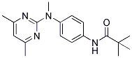 N-[4-[N-METHYL-(4,6-DIMETHYLPYRIMIDIN-2-YL)AMINO]PHENYL]TERT-BUTYLCARBOXAMIDE 结构式