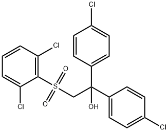 1,1-BIS(4-CHLOROPHENYL)-2-[(2,6-DICHLOROPHENYL)SULFONYL]-1-ETHANOL 结构式