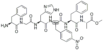 H-PHE-GLY-HIS-P-NITRO-PHE-PHE-ALA-OME 结构式