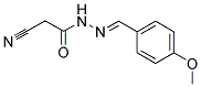 2-CYANO-N'-[(4-METHOXYPHENYL)METHYLENE]ACETOHYDRAZIDE 结构式