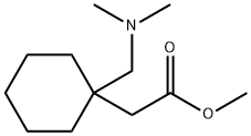 2-(1-((二甲氨基)甲基)环己基)乙酸甲酯 结构式