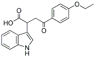 4-(4-ETHOXYPHENYL)-2-INDOL-3-YL-4-OXOBUTANOIC ACID 结构式