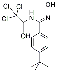4-(TERT-BUTYL)-N'-HYDROXY-N-(2,2,2-TRICHLORO-1-HYDROXYETHYL)BENZENECARBOXIMIDAMIDE 结构式