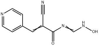 2-CYANO-N-[(HYDROXYIMINO)METHYL]-3-(4-PYRIDINYL)ACRYLAMIDE 结构式