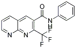 N-PHENYL-2-(TRIFLUOROMETHYL)-1,8-NAPHTHYRIDINE-3-CARBOXAMIDE 结构式