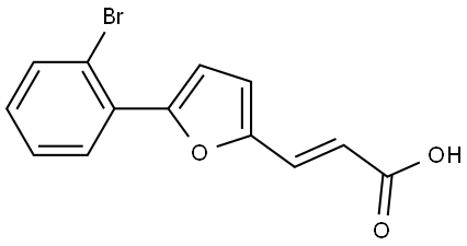 3-[5-(2-Bromo-phenyl)-furan-2-yl]-acrylic acid 结构式