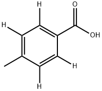 P-TOLUIC-2,3,5,6-D4 ACID 结构式