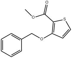 3-(苄氧基)噻吩-2-羧酸甲酯 结构式