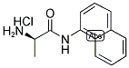 D-ALANINE ALPHA-NAPHTHYLAMIDE HYDROCHLORIDE 结构式