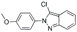 3-CHLORO-2-(4-METHOXYPHENYL)-2H-INDAZOLE 结构式