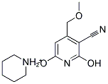 HEXAHYDROPYRIDINIUM 5-CYANO-6-HYDROXY-4-(METHOXYMETHYL)PYRIDIN-2-OLATE 结构式