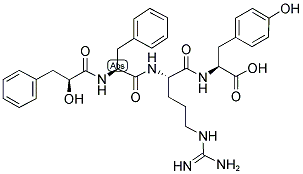 L-BETA-PHENYLLACTYL-PHE-ARG-TYR-OH 结构式