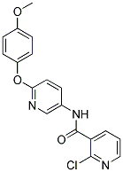 N3-[6-(4-METHOXYPHENOXY)-3-PYRIDYL]-2-CHLORONICOTINAMIDE 结构式