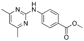 N-(4,6-DIMETHYLPYRIMIDIN-2-YL)-4-AMINOBENZOIC ACID, METHYL ESTER 结构式