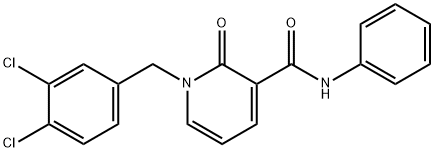 1-(3,4-DICHLOROBENZYL)-2-OXO-N-PHENYL-1,2-DIHYDRO-3-PYRIDINECARBOXAMIDE 结构式