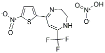 2,3-DIHYDRO-5-(2'-NITROTHENYL)-7-TRIFLUOROMETHYL-DIAZEPINIUM NITRATE 结构式