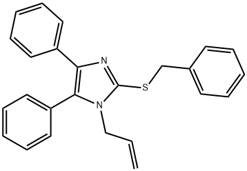 1-ALLYL-2-(BENZYLSULFANYL)-4,5-DIPHENYL-1H-IMIDAZOLE 结构式