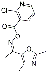 2-CHLORO-3-[(([1-(2,4-DIMETHYL-1,3-OXAZOL-5-YL)ETHYLIDENE]AMINO)OXY)CARBONYL]PYRIDINE 结构式