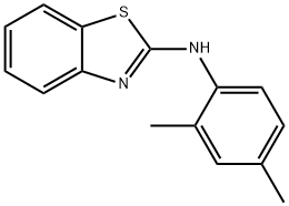 BENZOTHIAZOL-2-YL-(2,4-DIMETHYL-PHENYL)-AMINE 结构式