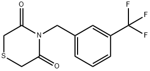 4-[3-(TRIFLUOROMETHYL)BENZYL]-3,5-THIOMORPHOLINEDIONE 结构式