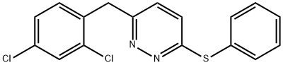3-(2,4-DICHLOROBENZYL)-6-(PHENYLSULFANYL)PYRIDAZINE 结构式