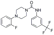 1-(4-(2-FLUOROPHENYL)PIPERAZINYL)-3-(3-(TRIFLUOROMETHYL)PHENYL)UREA 结构式